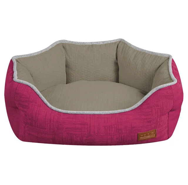 Диван Croci Cozy Fuxia для собак, овальный, розовый, 85×66×23 см