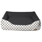 Диван Croci Cozy Impact для собак, прямоугольный, чёрно-белый, 70×60×20 см