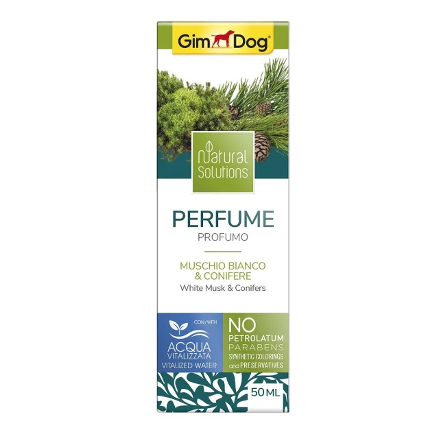Парфюм GimDog Natural Solutions,  для собак, белый мускус и хвойное дерево, 50 мл