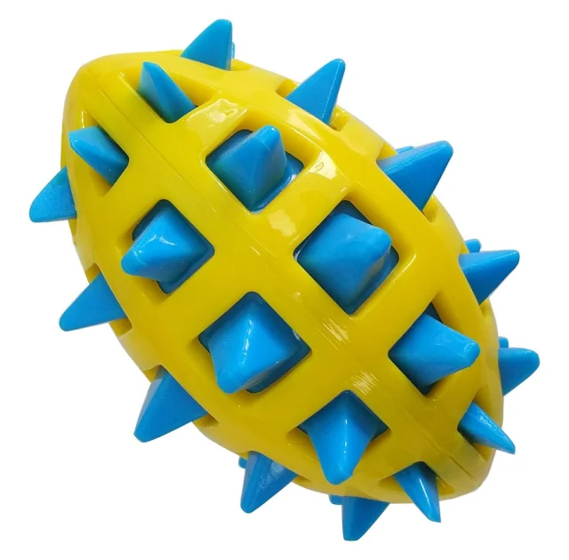 Іграшка GimDog Big Bang м'яч-регбі з шипами, для собак, 12.7 см