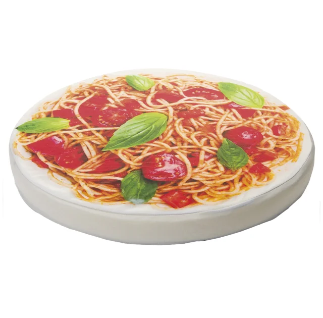 Подушка Croci Spaghett для котів і собак дрібних порід, бавовна, принт спагетті, 50×5 см