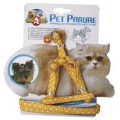 Набір нашийник з повідцем Croci Gatto Pois для котів, нейлон, 23-33×1 см/120×1 см