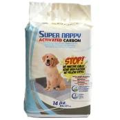 Пелюшки Croci Super Nappy для собак, з активованим вугіллям, 84×57 см, 14 шт