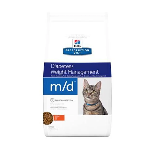 Сухий корм Hill's Prescription Diet Feline m/d Diabetes/Weight Management для котів, з куркою, 5 кг