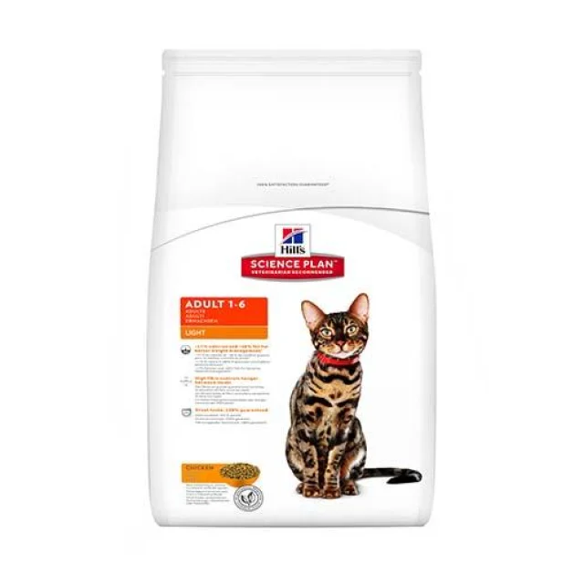 Сухий корм Hill's Science Plan Feline Adult Light для котів, з куркою, 1.5 кг