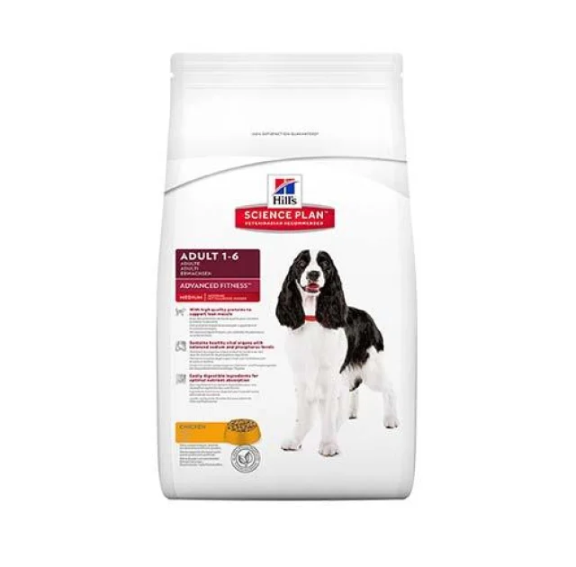 Сухой корм Hill's Science Plan Canine Adult Advanced Fitness Medium для собак средних пород, с курицей, 2.5 кг