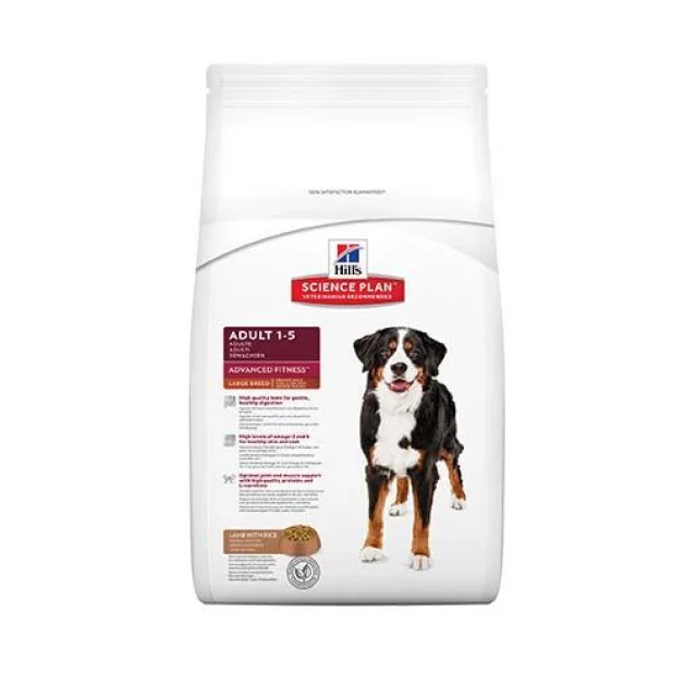 Сухий корм Hill's Science Plan Canine Adult Advanced Fitness для собак великих порід, з ягням і рисом, 12 кг