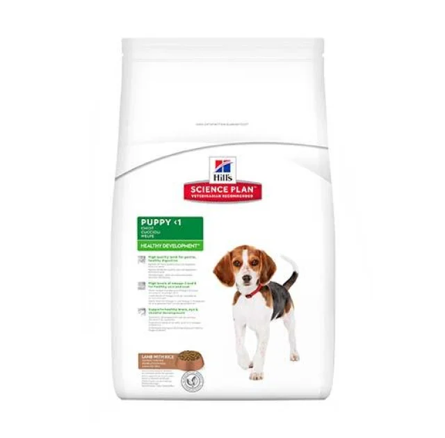 Сухий корм Hill's Science Plan Canine Healthy Development для цуценят середніх порід, з ягням і рисом, 12 кг
