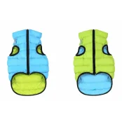Двостороння куртка AiryVest L65 для собак, салатово-блакитна