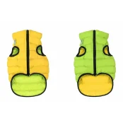 Двусторонняя куртка AiryVest S30 для собак, салатово-желтая
