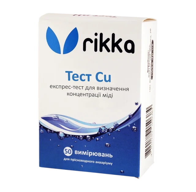 Тест Rikka Cu для визначення концентрації міді у воді (Т-114)