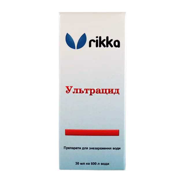 Средство Rikka Ультрацид против заболеваний декоративных рыб в пресноводных аквариумах, 30 мл (D-181)
