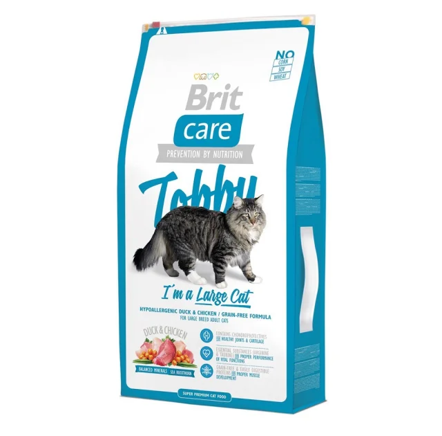 Сухой корм Brit Care Cat Tobby I am a Large Cat, для кошек крупных пород, 2 кг