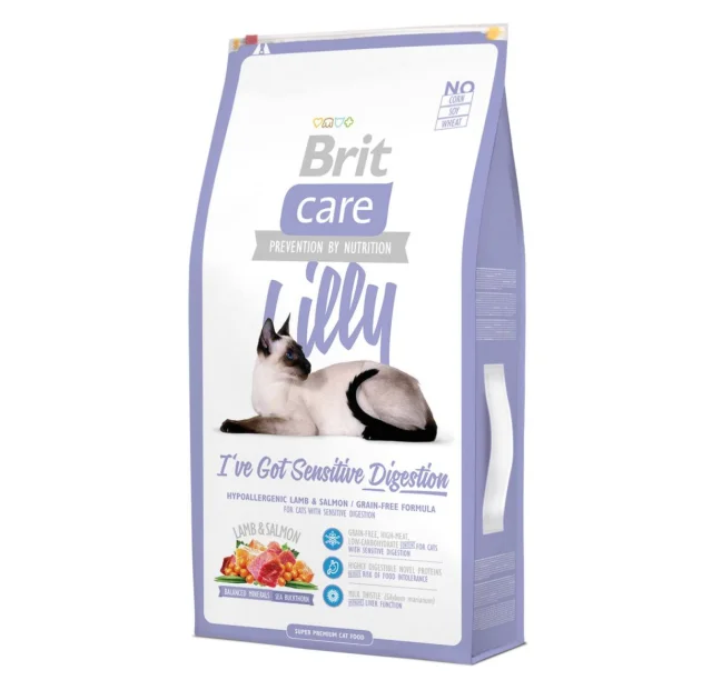 Сухий корм Brit Care Cat Lilly I have Sensitive Digestion, для кішок, 7 кг