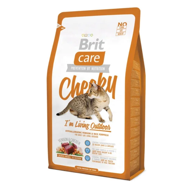 Сухий корм Brit Care Cat Cheeky I am Living Outdoor, для кішок живуть на вулиці, 2 кг