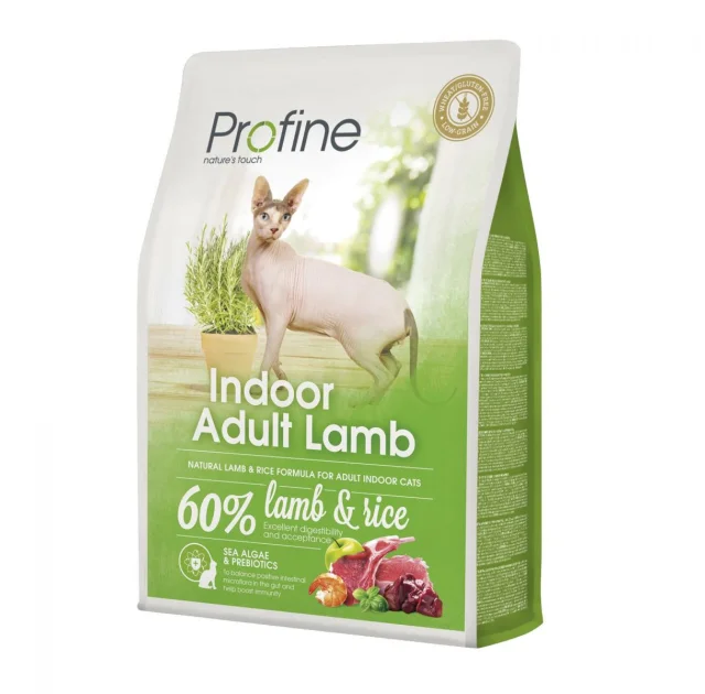 Сухий корм Profine Cat Indoor, для кішок, з ягням і рисом, 2 кг