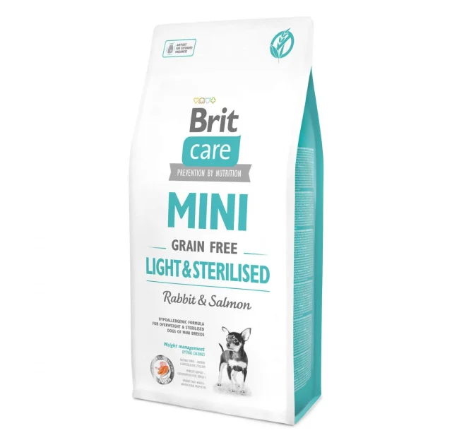 Сухий корм Brit Care GF Mini Light & Sterilised, для собак малих порід, 7 кг