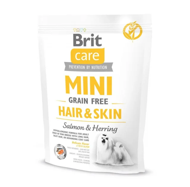 Сухий корм Brit Care GF Mini Hair & Skin, для собак малих порід, 0.4 кг