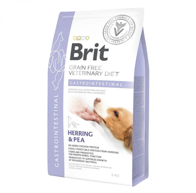 Сухой корм Brit GF VetDiets Dog Gastrointestinal, при нарушениях пищеварения, для собак, 2 кг