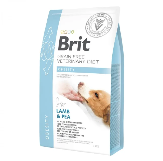 Сухой корм Brit GF VetDiets Dog Obesity, при избыточном весе, для собак, 2 кг