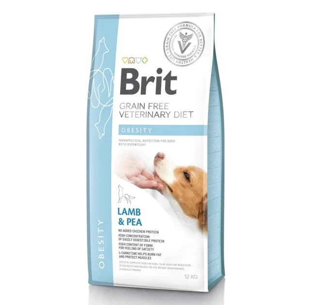Сухой корм Brit GF VetDiets Dog Obesity, при избыточном весе, для собак, 12 кг