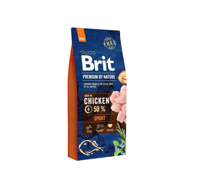 Сухой корм Brit Premium Dog Sport, для собак, 15 кг
