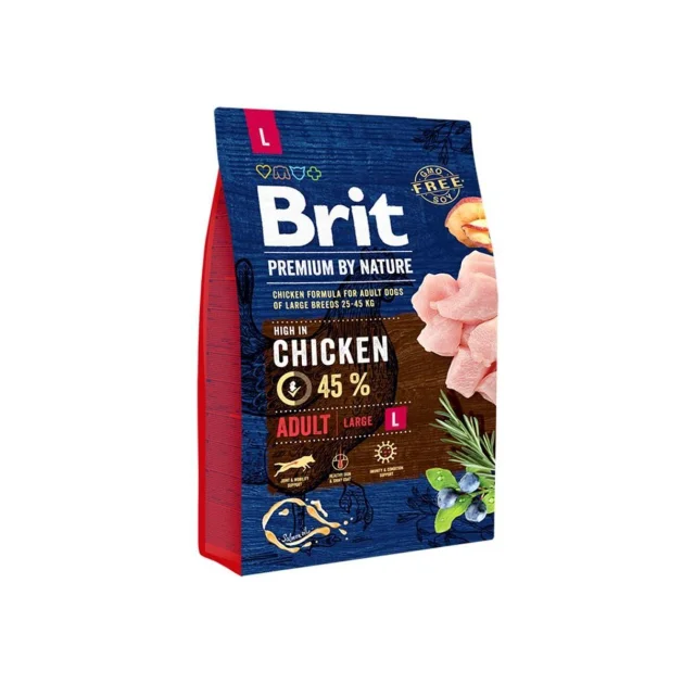 Сухой корм Brit Premium Dog Adult L, для собак крупных пород, 3 кг