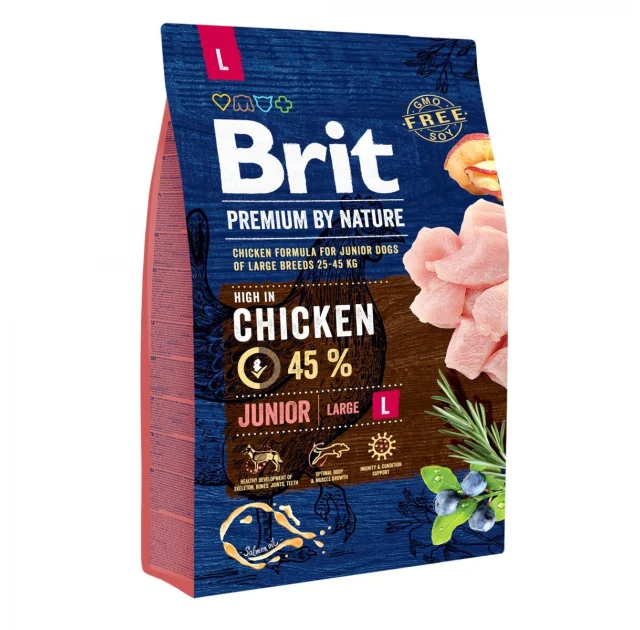Сухой корм Brit Premium Dog Junior L, для щенков крупных пород, 3 кг