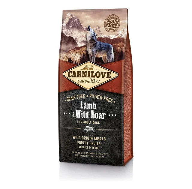 Сухой корм Carnilove Adult Lamb & Wild Boar, для собак, 12 кг