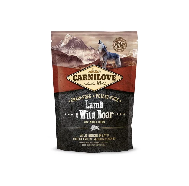 Сухой корм Carnilove Adult Lamb & Wild Boar, для собак, 1.5 кг
