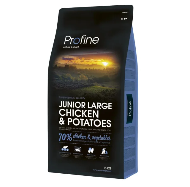 Сухой корм Profine Junior Large Breed, для щенков крупных пород, с курицей, 15 кг