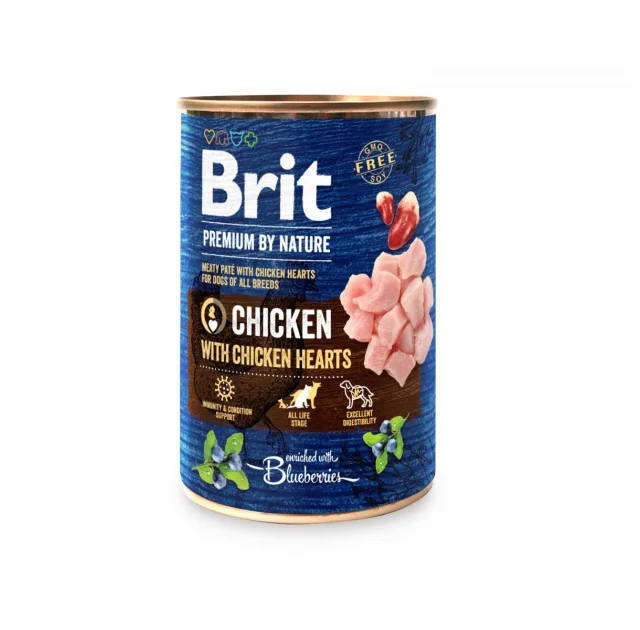 Консерва Brit Premium by Nature, для собак, курица, 400 г