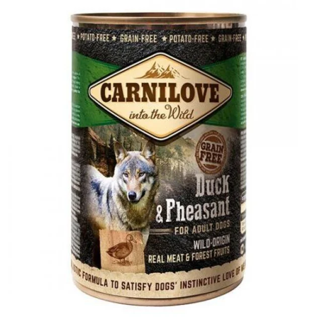 Консерва Carnilove Dog, для собак, с уткой и фазаном, 400 г
