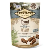 Ласощі Carnilove Dog Semi Moist, для собак, форель, кріп, 200 г