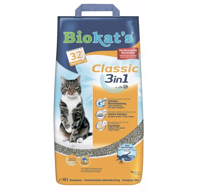 Наполнитель Biokats CLASSIC, для кошачьего туалета, 10 л