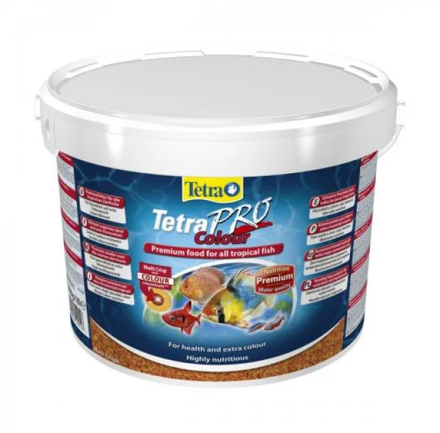 Премиум корм Tetra PRO Colour для окраса аквариумных рыб, 10 л