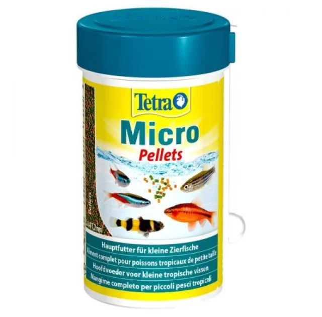 Корм Tetra Micro Pellets, для аквариумных рыб, 100 мл