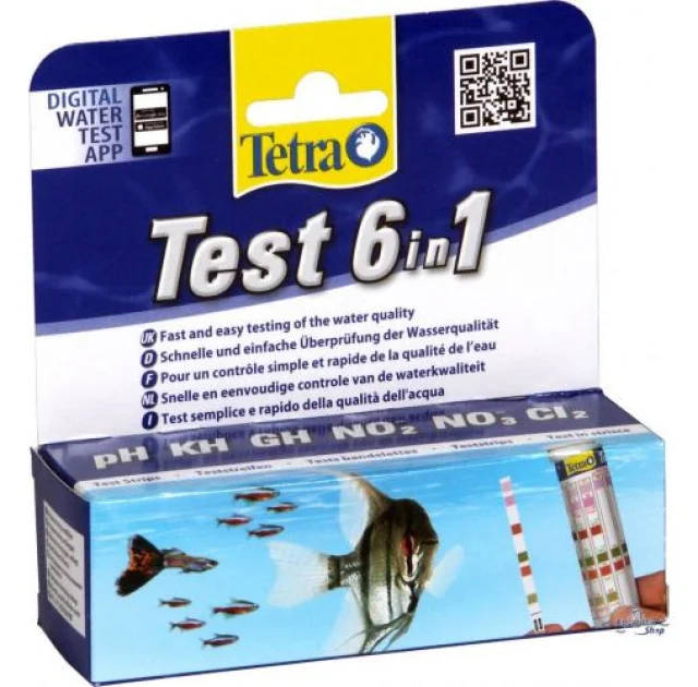 Тест воды в аквариуме Tetra Test 6 in1