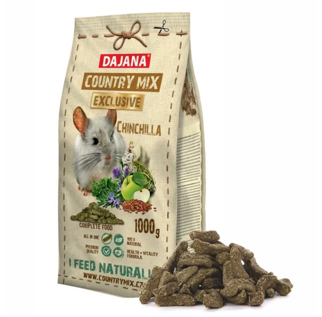 Корм Dajana Pet Country Mix Exclusive для шиншил, 1 кг
