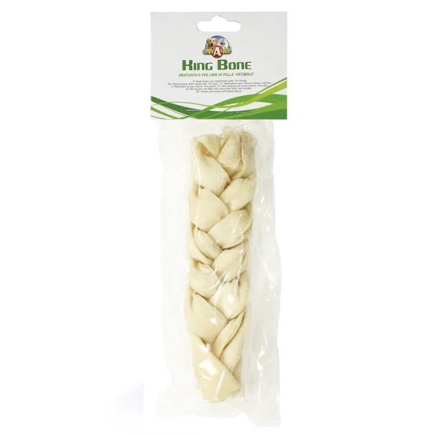 Косичка Croci King Bone для собак, белая 15 см, 55 г, 1 шт