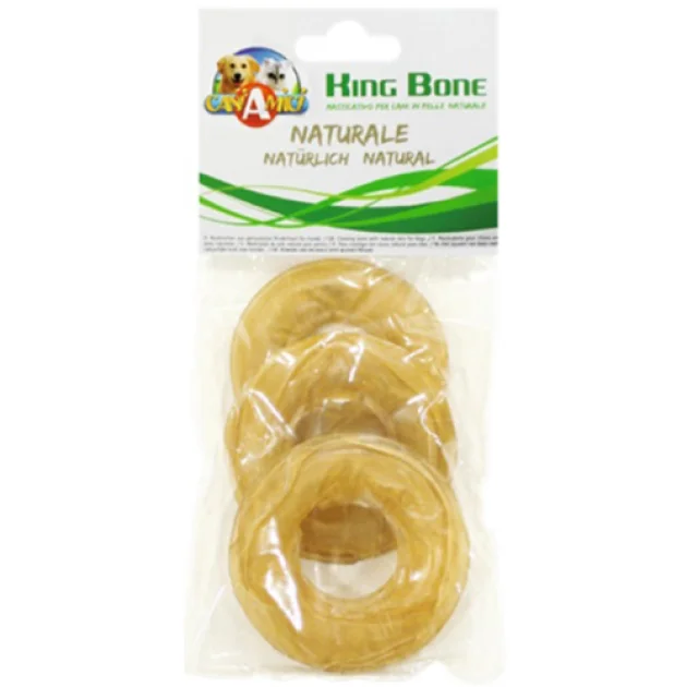 Лакомство жилистое Croci King Bone для собак, кольцо, 7 см, 50 г, 3 шт/уп, цена за упаковку