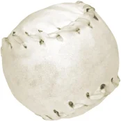 Лакомство Мяч бейсбольный Croci King Bone Buffalo для собак, белый, 7.5 см, 140 г, 6 шт/уп