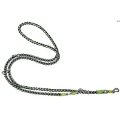 Поводок тренировочный Croci Hiking Endurance, для собак, плетеный, зеленый, нейлон, 1.5×2 м