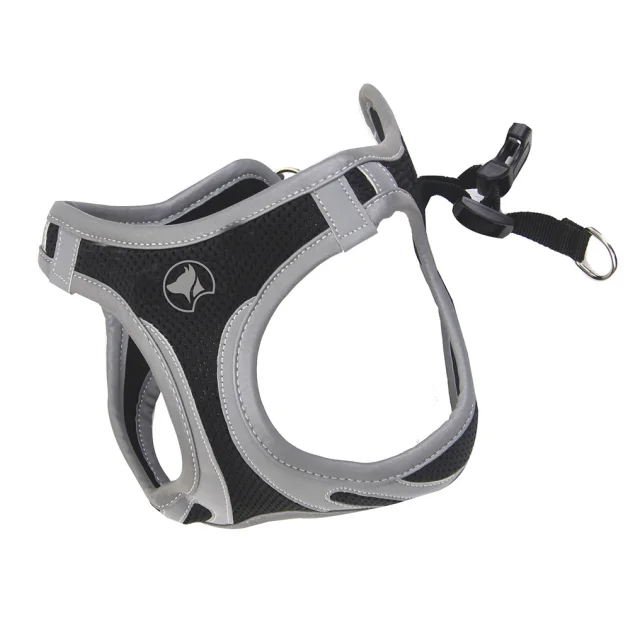 Шлея Croci Hiking Reflective для собак, нейлон, черный, размер XL, 53-58 см