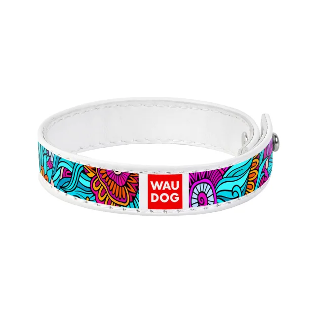 Браслет WAUDOG Design,  с рисунком "Лето", ширина 15 мм, длина 21-23 см, белый