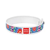 Браслет WAUDOG Design,  с рисунком "Цветы", ширина 15 мм, длина 18-20 см, белый