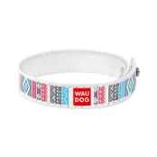 Браслет WAUDOG Design,  с рисунком "Этно", ширина 15 мм, длина 21-23 см, белый