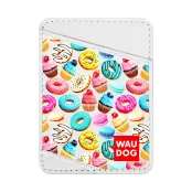 Візитниця WAUDOG Design, з малюнком "Пампушки", ширина 70 мм, довжина 95 мм, білий