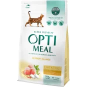 Сухий корм Optimeal для дорослих котів, з куркою, 700 г