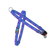 Шлея с ручкой Waudog Nylon для собак, с QR паспортом, рисунок Ловец снов, размер S, 15 мм, 40-55/45-60 см